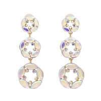 New Fashion Geometric Retro Color Round Earrings For Women Wholesale sku image 1