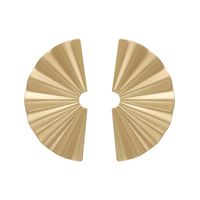 New Fashion Retro Alloy Geometric Fan-shaped Earrings For Women Wholesale sku image 1