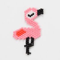 Miyuki Reis Perlen Hand Gewebtes Flamingo-muster Zubehör Europäischer Und Amerikanischer Einfacher Frauen Schmuck Im Ethnischen Stil sku image 1