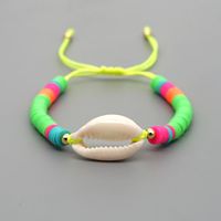 Simple Bohemian Beach Style Natural Shell Woven Friendship Rope Bracelet For Women Wholesale sku image 2