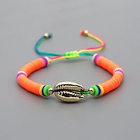 Simple Bohemian Beach Style Natural Shell Woven Friendship Rope Bracelet For Women Wholesale sku image 7
