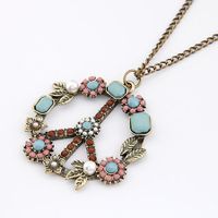 Korean Fashion Retro Peace Tag Sweater Chain Yiwu Nihaojewelry Wholesale main image 3