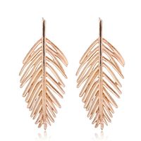 Metal Hollow Branches Leaves Leaves Exaggerated Earrings Yiwu Nihaojewelry Wholesale sku image 1