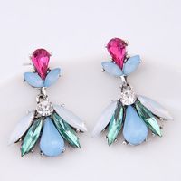 Metal Shiny Gorgeous Gemstone Earrings Yiwu Nihaojewelry Wholesale sku image 2