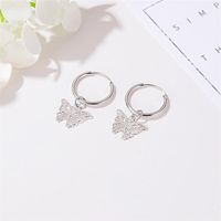 New Fashion Simple Sweet Butterfly Earrings Hollow Insect Earrings Wholesale main image 4