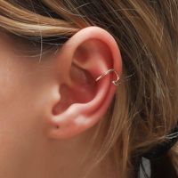 New Fashion Simple Metal Wave Ear Clip Single Ear Bone Clip Wholesale main image 2