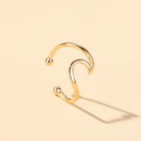 New Fashion Simple Metal Wave Ear Clip Single Ear Bone Clip Wholesale main image 4