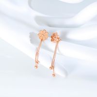 New Fashion Flower Tassel Wild Long Earrings Wholesale main image 3