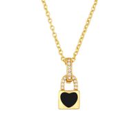 New Fashion Lock Love Pendant Couple Necklace Wholesale main image 5