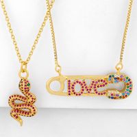 New Fashion Sexy Snake Pendant Short Chain Wild Clavicle Chain Love Necklace Wholesale main image 2