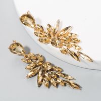 New Fashion Diamond Long Shiny Wing Earrings Wholesale main image 3
