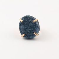 New Fashion Irregular Natural Stone Ring Wholesale main image 3