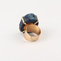 New Fashion Irregular Natural Stone Ring Wholesale main image 4