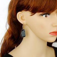 New Fashion Exaggerated Trapezoidal Crystal Earrings Irregular Crystal Earrings Wholesale main image 5