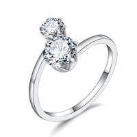 New Fashion Zircon Ring With Diamond Adjustable Ring Wholesale main image 2