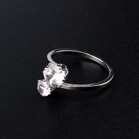 New Fashion Zircon Ring With Diamond Adjustable Ring Wholesale main image 4