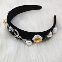Korean New Fashion Baroque Style Inlaid Color Diamond Wide-side Cheap Headband Wholesale main image 5