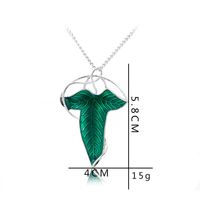 New Fashion Lord Of The Rings Elf Leaf Necklace Brooch Dual-use Western Decorative Pendant Pendant main image 5
