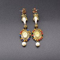 New Fashion Baroque With The Same Paragraph Long Retro Earrings Wholesale main image 4