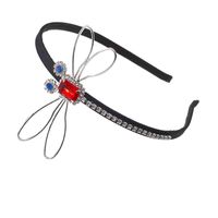 New Fashion Baroque Headband Diamond Crystal Retro Palace Headband Dragonfly Cheap Headband Wholesale main image 6