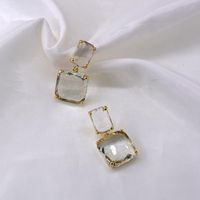 2021 New Summer Boucles D'oreilles Simple Froid Style 2020 New Trendy Strass Ice Cube Personnalisé Gouttes Pour Les Oreilles Boucles D'oreilles Pour Les Femmes main image 3
