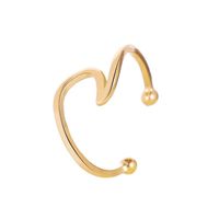 New Fashion Simple Metal Wave Ear Clip Single Ear Bone Clip Wholesale sku image 1