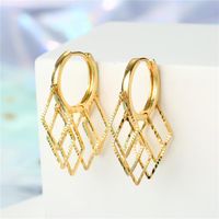 Ornement Europe Et En Amérique Croix Frontière Personnalisé Zircon Mini Hoop Oreille Anneau Pendentif Boucles D'oreilles Paillettes Yeux Xingx sku image 4