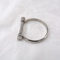 New Full Diamond Horseshoe Screw D-shaped Bracelet Wholesale sku image 2