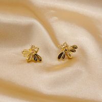 Kleine Bienen Ohrringe Frauen 2020 Neue Trend Ige 925 Silberne Nadel Ohrringe Frische Und Vielseitige Ohrringe Einfache Ohrringe Großhandel sku image 1