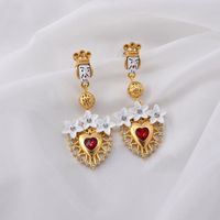 New Fashion Baroque With The Same Paragraph Long Retro Earrings Wholesale sku image 2