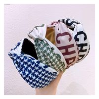 Korean New Fashion Wild Printing Knot Cheap Wholesale Headband main image 2