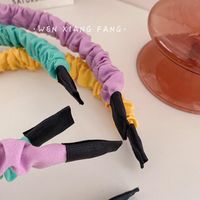 The New Fashion Pleated Hairband Wild Color Hairband Wholesale main image 6