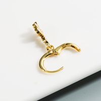 New Fashion Snake-shaped Long Earrings Creative Zircon Rainbow Earrings Wholesale main image 4