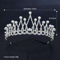 New Headdress Bride Wedding Crown Retro Palace Wind Crown Dinner Dress With Accessories main image 6