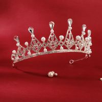 Baroque Headdress Bridal Wedding Jewelry Crown Wholesale main image 5