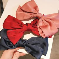 Korea Large Bow Hairpin Spring Clip Hair Accessories Clip Hairpin Headdress Girl Hair Rope Wholesale main image 3