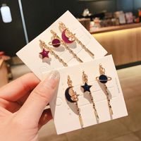 Korean New Cute Starry Alloy Cheap Hairpin 3 Piece Set Wholesale main image 1