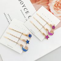 Korean New Cute Starry Alloy Cheap Hairpin 3 Piece Set Wholesale main image 3