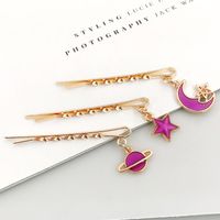 Korean New Cute Starry Alloy Cheap Hairpin 3 Piece Set Wholesale main image 4