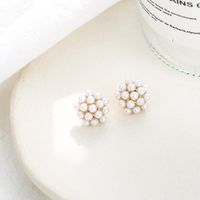 Korean New Fashion Irregular Pearl Ball Retro Earrings Nihaojewelry Wholesale main image 3