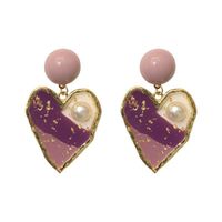 New Fashion Dream Sweet Purple Love Pearl Earrings Nihaojewelry Wholesale main image 6