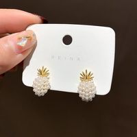 New Fashion Pineapple Pearl Earrings Nihaojewelry Wholesale main image 2