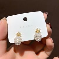 New Fashion Pineapple Pearl Earrings Nihaojewelry Wholesale main image 4