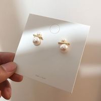 Korean New Fashion Simple Wild Size Pearl Earrings Wholesale main image 4