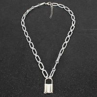 New Fashion Retro Geometric Simple Lock Necklace Wholesale main image 4