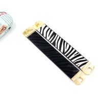 New Pu Leather Zebra Pattern Women&#39;s Wide Bracelet Fashion Bracelet Wholesale main image 6