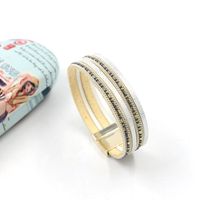Japanisches Und Koreanisches Multi-element-leder Armband Damen Neue Mode Kette Magnets Chnalle Mehr Schicht Armband 3 Farben Großhandel main image 5