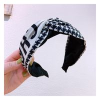 Korean New Fashion Wild Printing Knot Cheap Wholesale Headband sku image 3