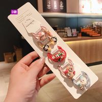 Korean New Cute Cartoon Cheap Scrunchies Set Wholesale sku image 3