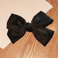 Korea Large Bow Hairpin Spring Clip Hair Accessories Clip Hairpin Headdress Girl Hair Rope Wholesale sku image 3